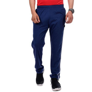 Blue Side Striped Full Length Track Pant